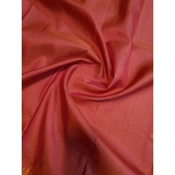 Pure Kanjivaram Silk Saree  - Guava