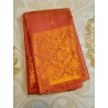 Pure Kanjivaram Silk Saree  - Guava