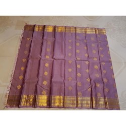 Pure Kanjivaram Silk Saree  - Pastel Purple