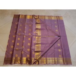 Pure Kanjivaram Silk Saree  - Pastel Purple