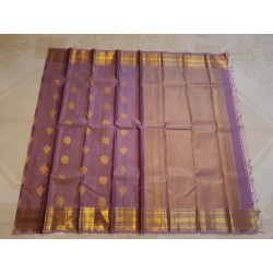 Pure Kanjivaram Silk Saree  - Pastel Purple