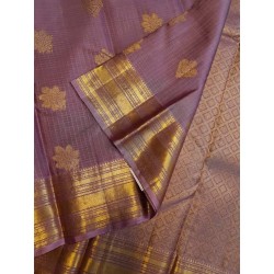 Pure Kanjivaram Silk Saree  - Pastel Purple