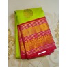 Pure Kanjivaram Silk Saree  - Green With Pink