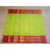 Pure Kanjivaram Silk Saree  - Green With Pink