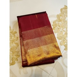2G Pure Kanjivaram Silk Saree  - Maroon - 8kol