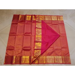2G Pure Kanjivaram Silk Saree  - Red