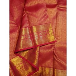 2G Pure Kanjivaram Silk Saree  - Red