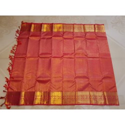 2G Pure Kanjivaram Silk Saree  - Red
