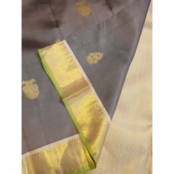 Pure Kanjivaram Silk Saree  - Grey