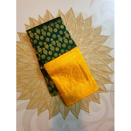 DYE226 - Pure Kanchipuram Pattu Pavadai / Lehanghas