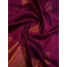 Pure Kanjivaram Silk Saree  - Purple Big border