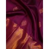 Pure Kanjivaram Silk Saree  - Purple Big border