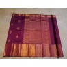 Pure Kanjivaram Silk Saree  - Purple Big border