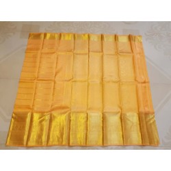 Pure Kanjivaram Silk Saree  - Yellow