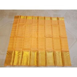 Pure Kanjivaram Silk Saree  - Yellow