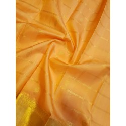 Pure Kanjivaram Silk Saree  - Yellow