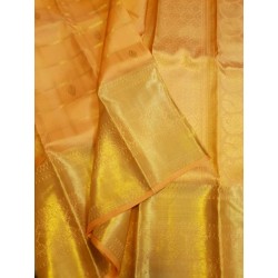 Pure Kanjivaram Silk Saree  - Yellow