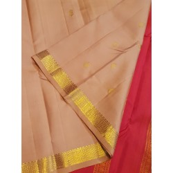 Pure Kanjivaram Silk Saree  - Sandal