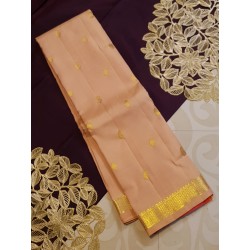 Pure Kanjivaram Silk Saree  - Sandal