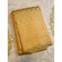 Pure Kanjivaram Silk Saree  -  Green