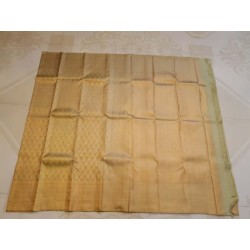 Pure Kanjivaram Silk Saree  -  Green