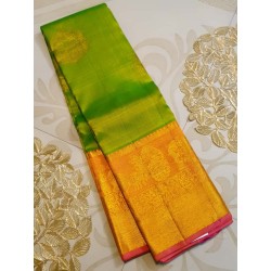 Pure Kanjivaram Silk Saree  - Green