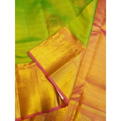 Pure Kanjivaram Silk Saree  - Green