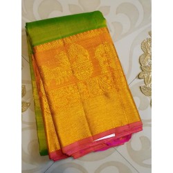 Pure Kanjivaram Silk Saree  - Green