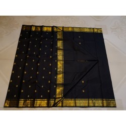 Pure Kanjivaram Silk Saree  - Black