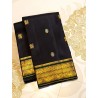 Pure Kanjivaram Silk Saree  - Black