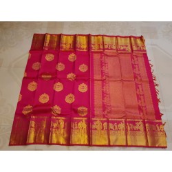 Pure Kanjivaram Silk Saree  - Pink