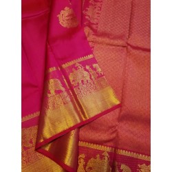 Pure Kanjivaram Silk Saree  - Pink
