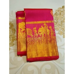 Pure Kanjivaram Silk Saree  - Pink