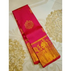 Pure Kanjivaram Silk Saree  - Pink