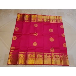 Pure Kanjivaram Silk Saree  - Pink