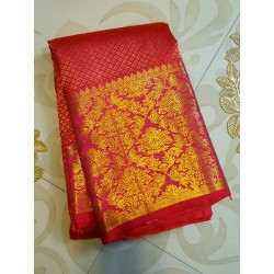Pure Kanjivaram Silk Saree  - Pink