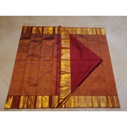 Pure Kanjivaram Silk Saree  - Maroon