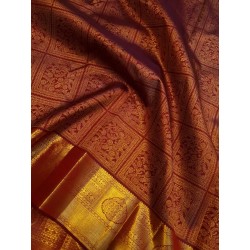 Pure Kanjivaram Silk Saree  - Maroon