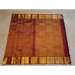 Pure Kanjivaram Silk Saree  - Maroon
