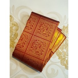 Pure Kanjivaram Silk Saree  - Maroon