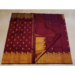 Pure Kanjivaram Silk Saree  - Maroon