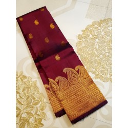 Pure Kanjivaram Silk Saree  - Maroon