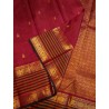 Pure Kanjivaram Silk Saree Maroon | Gold Zari Traditional Wedding Saree | Prahla Silks