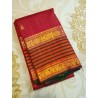 Pure Kanjivaram Silk Saree Maroon | Gold Zari Traditional Wedding Saree | Prahla Silks