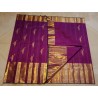 2G Exclusive Pure Kanchipuram Silk Saree with Vairaoosi Weaving, Parrot Buttas & Rich Zari Pallu