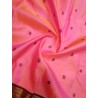 3Gram Pure Zari Kanjivaram Silk Saree Candy Pink - Maroon