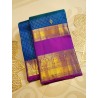 2Gram Kanjivaram Pure Silk - Blue Violet