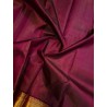 2G Pure Kanjivaram Silk Saree - Purple Maroon Gold Zari