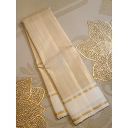 Off White Kanjivaram Silk Saree