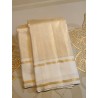 Off White Kanjivaram Silk Saree